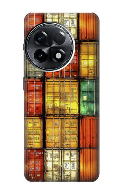 W3861 Colorful Container Block Funda Carcasa Case y Caso Del Tirón Funda para OnePlus 11R