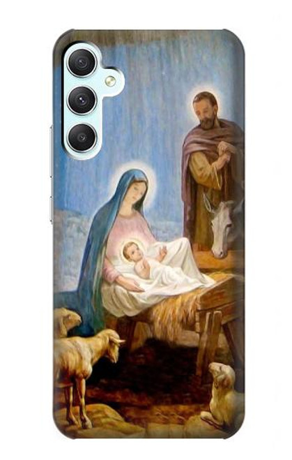 W2276 The Nativity Funda Carcasa Case y Caso Del Tirón Funda para Samsung Galaxy A34 5G