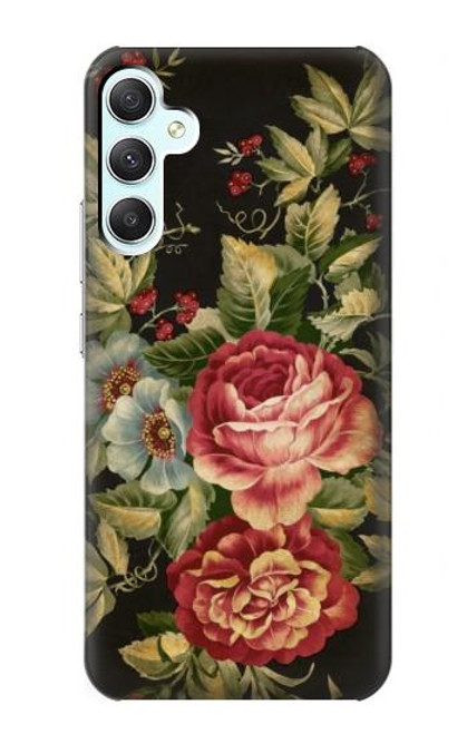 W3013 Vintage Antique Roses Funda Carcasa Case y Caso Del Tirón Funda para Samsung Galaxy A34 5G