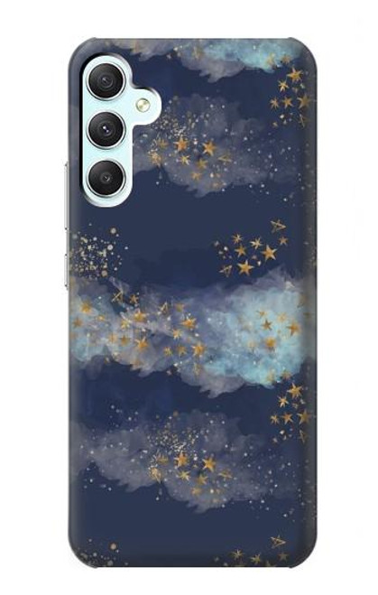 W3364 Gold Star Sky Funda Carcasa Case y Caso Del Tirón Funda para Samsung Galaxy A34 5G