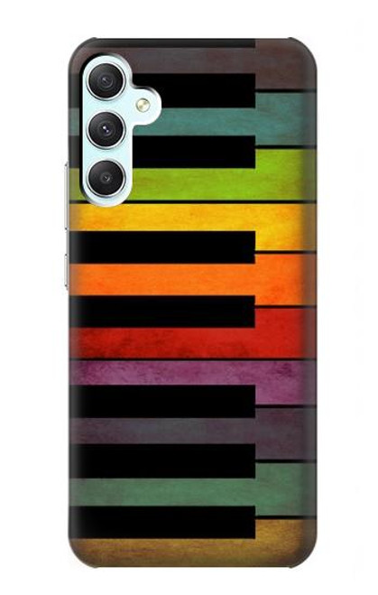 W3451 Colorful Piano Funda Carcasa Case y Caso Del Tirón Funda para Samsung Galaxy A34 5G