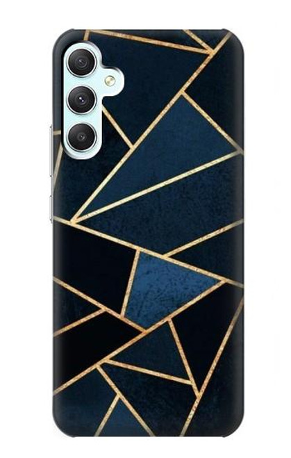 W3479 Navy Blue Graphic Art Funda Carcasa Case y Caso Del Tirón Funda para Samsung Galaxy A34 5G