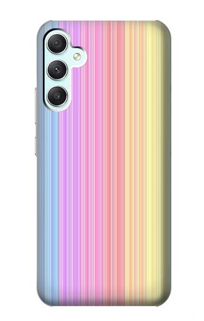 W3849 Colorful Vertical Colors Funda Carcasa Case y Caso Del Tirón Funda para Samsung Galaxy A34 5G