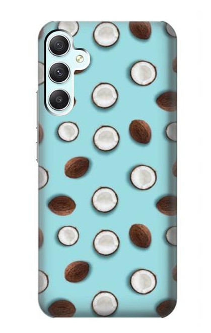 W3860 Coconut Dot Pattern Funda Carcasa Case y Caso Del Tirón Funda para Samsung Galaxy A34 5G