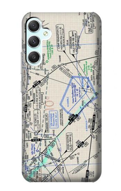 W3882 Flying Enroute Chart Funda Carcasa Case y Caso Del Tirón Funda para Samsung Galaxy A34 5G