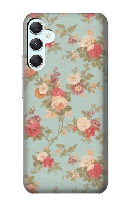 W3910 Vintage Rose Funda Carcasa Case y Caso Del Tirón Funda para Samsung Galaxy A34 5G