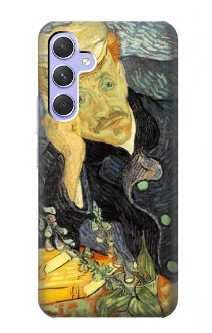 W0212 Van Gogh Portrait of Dr. Gachet Funda Carcasa Case y Caso Del Tirón Funda para Samsung Galaxy A54 5G