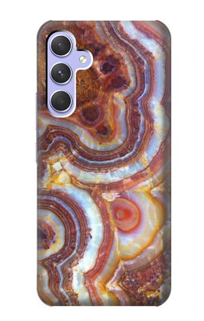 W3034 Colored Marble Texture Printed Funda Carcasa Case y Caso Del Tirón Funda para Samsung Galaxy A54 5G