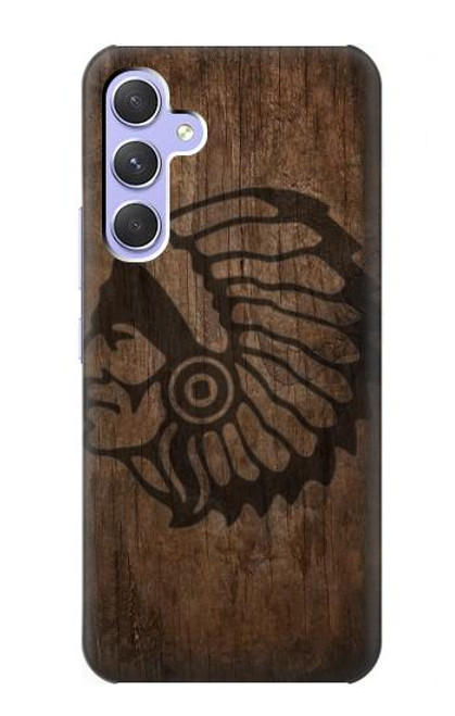 W3443 Indian Head Funda Carcasa Case y Caso Del Tirón Funda para Samsung Galaxy A54 5G