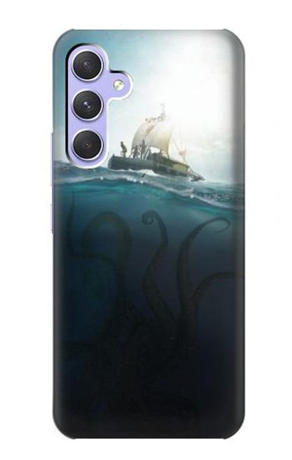 W3540 Giant Octopus Funda Carcasa Case y Caso Del Tirón Funda para Samsung Galaxy A54 5G