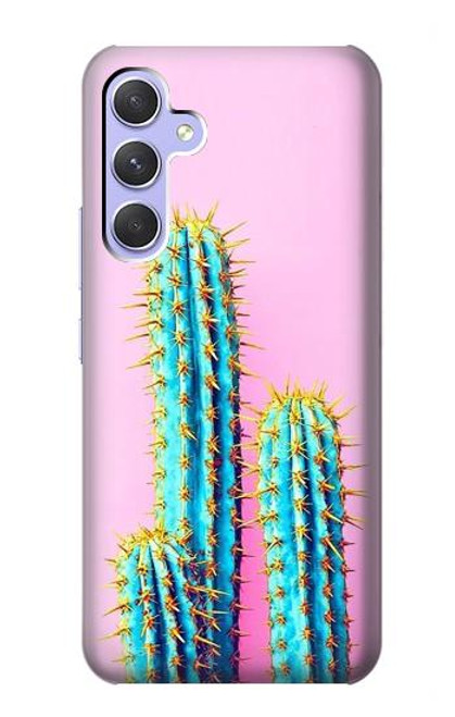 W3673 Cactus Funda Carcasa Case y Caso Del Tirón Funda para Samsung Galaxy A54 5G