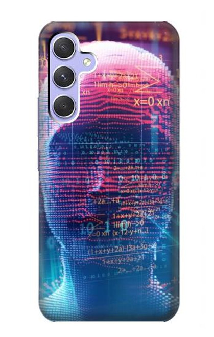 W3800 Digital Human Face Funda Carcasa Case y Caso Del Tirón Funda para Samsung Galaxy A54 5G