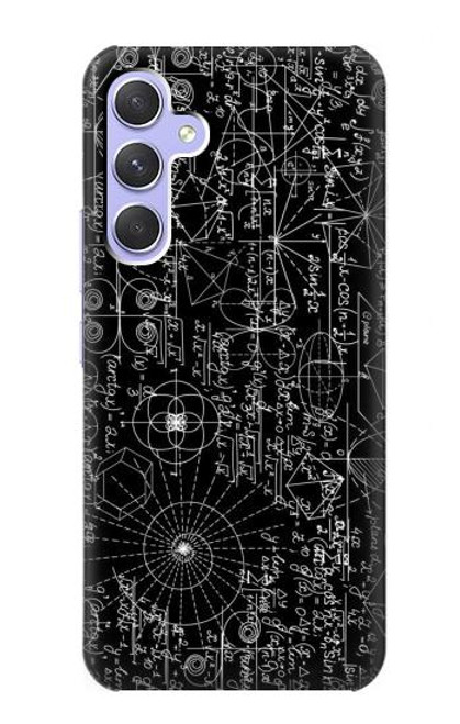 W3808 Mathematics Blackboard Funda Carcasa Case y Caso Del Tirón Funda para Samsung Galaxy A54 5G