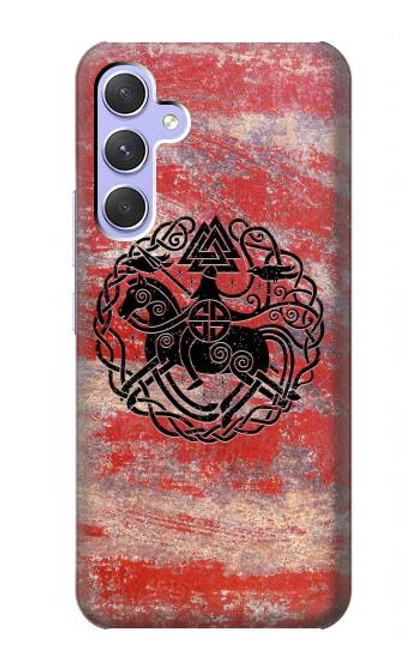 W3831 Viking Norse Ancient Symbol Funda Carcasa Case y Caso Del Tirón Funda para Samsung Galaxy A54 5G