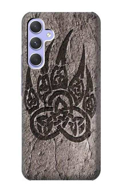 W3832 Viking Norse Bear Paw Berserkers Rock Funda Carcasa Case y Caso Del Tirón Funda para Samsung Galaxy A54 5G