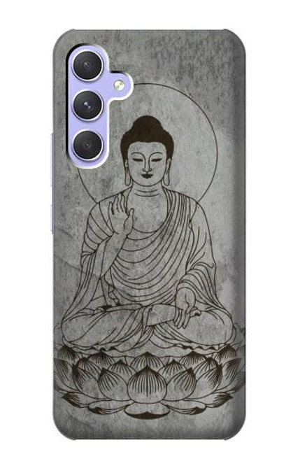 W3873 Buddha Line Art Funda Carcasa Case y Caso Del Tirón Funda para Samsung Galaxy A54 5G