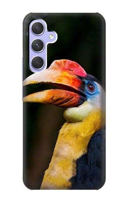 W3876 Colorful Hornbill Funda Carcasa Case y Caso Del Tirón Funda para Samsung Galaxy A54 5G