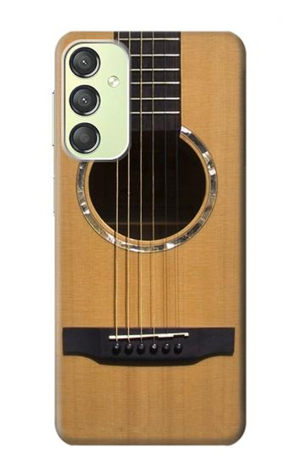 W0057 Acoustic Guitar Funda Carcasa Case y Caso Del Tirón Funda para Samsung Galaxy A24 4G
