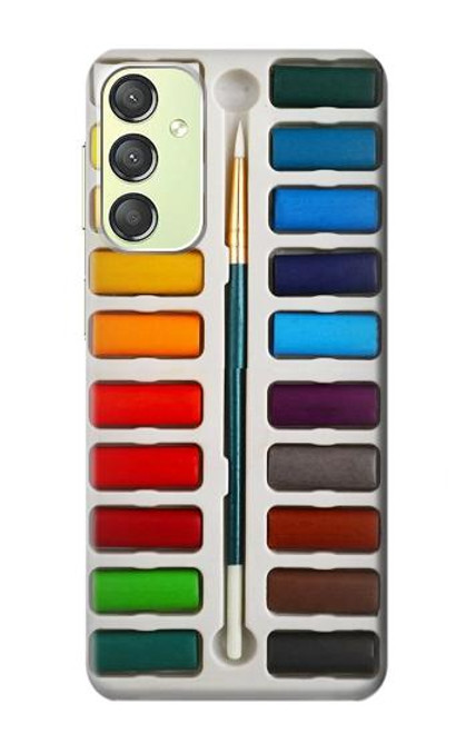 W3243 Watercolor Paint Set Funda Carcasa Case y Caso Del Tirón Funda para Samsung Galaxy A24 4G