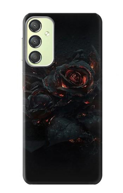W3672 Burned Rose Funda Carcasa Case y Caso Del Tirón Funda para Samsung Galaxy A24 4G