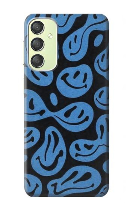 W3679 Cute Ghost Pattern Funda Carcasa Case y Caso Del Tirón Funda para Samsung Galaxy A24 4G