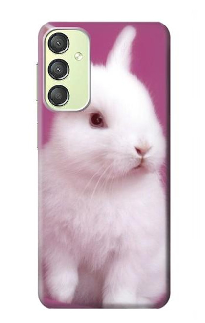 W3870 Cute Baby Bunny Funda Carcasa Case y Caso Del Tirón Funda para Samsung Galaxy A24 4G