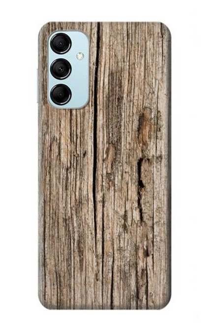 W0600 Wood Graphic Printed Funda Carcasa Case y Caso Del Tirón Funda para Samsung Galaxy M14