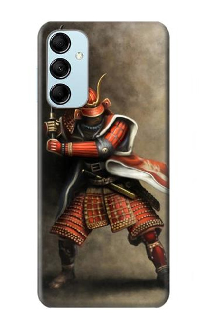 W0796 Japan Red Samurai Funda Carcasa Case y Caso Del Tirón Funda para Samsung Galaxy M14
