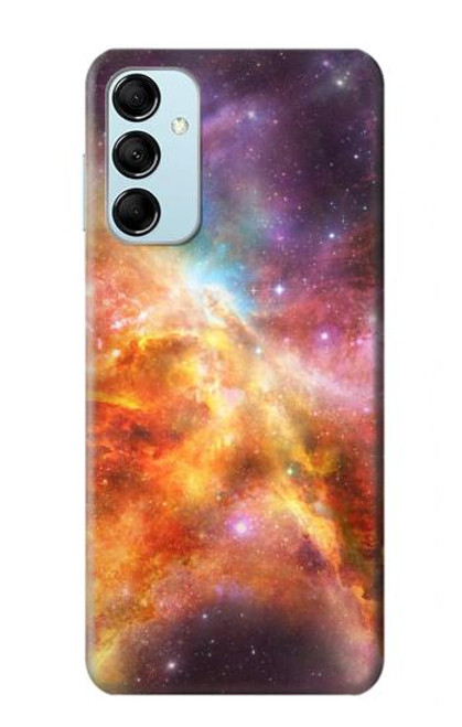 W1963 Nebula Rainbow Space Funda Carcasa Case y Caso Del Tirón Funda para Samsung Galaxy M14