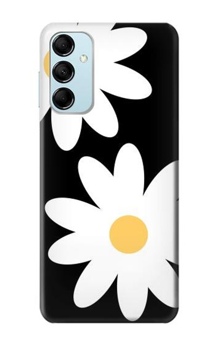 W2315 Daisy White Flowers Funda Carcasa Case y Caso Del Tirón Funda para Samsung Galaxy M14