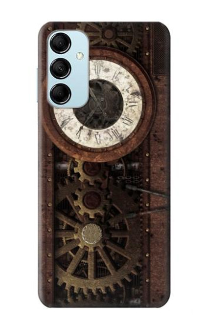 W3221 Steampunk Clock Gears Funda Carcasa Case y Caso Del Tirón Funda para Samsung Galaxy M14