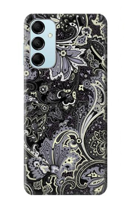 W3251 Batik Flower Pattern Funda Carcasa Case y Caso Del Tirón Funda para Samsung Galaxy M14