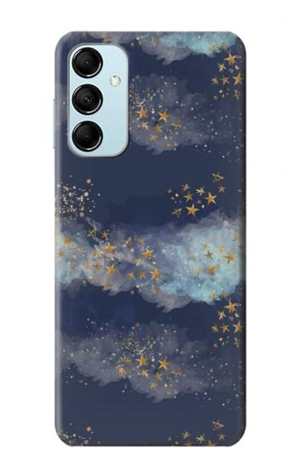 W3364 Gold Star Sky Funda Carcasa Case y Caso Del Tirón Funda para Samsung Galaxy M14