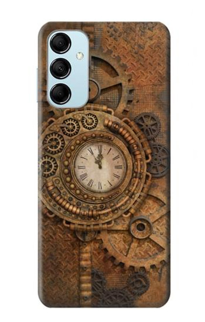 W3401 Clock Gear Steampunk Funda Carcasa Case y Caso Del Tirón Funda para Samsung Galaxy M14