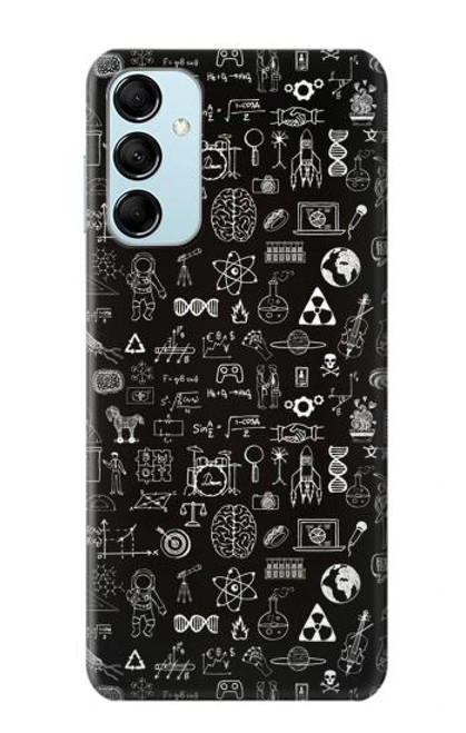 W3426 Blackboard Science Funda Carcasa Case y Caso Del Tirón Funda para Samsung Galaxy M14