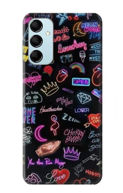 W3433 Vintage Neon Graphic Funda Carcasa Case y Caso Del Tirón Funda para Samsung Galaxy M14