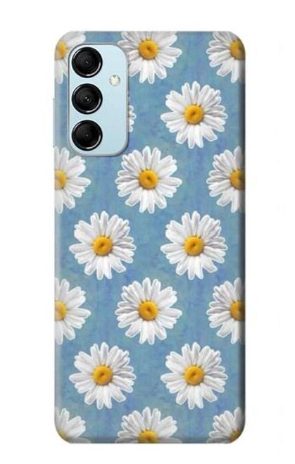 W3454 Floral Daisy Funda Carcasa Case y Caso Del Tirón Funda para Samsung Galaxy M14