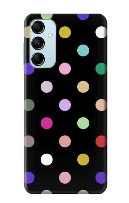 W3532 Colorful Polka Dot Funda Carcasa Case y Caso Del Tirón Funda para Samsung Galaxy M14
