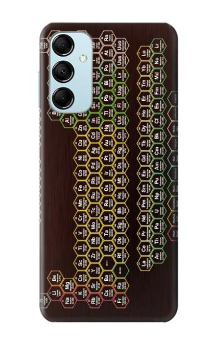 W3544 Neon Honeycomb Periodic Table Funda Carcasa Case y Caso Del Tirón Funda para Samsung Galaxy M14