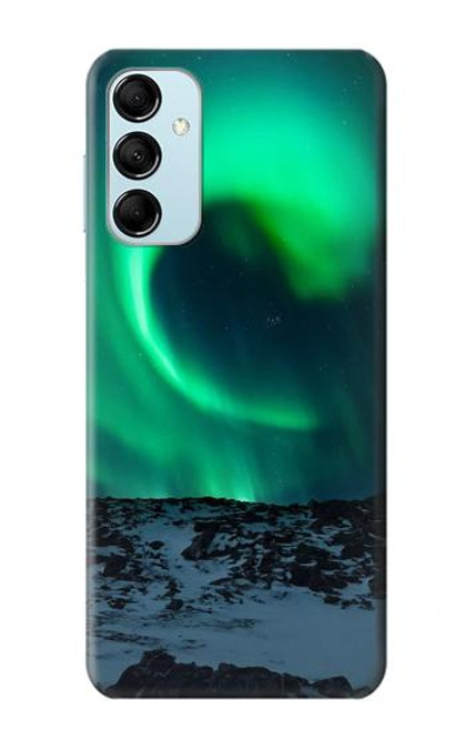W3667 Aurora Northern Light Funda Carcasa Case y Caso Del Tirón Funda para Samsung Galaxy M14