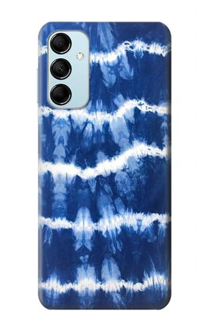 W3671 Blue Tie Dye Funda Carcasa Case y Caso Del Tirón Funda para Samsung Galaxy M14
