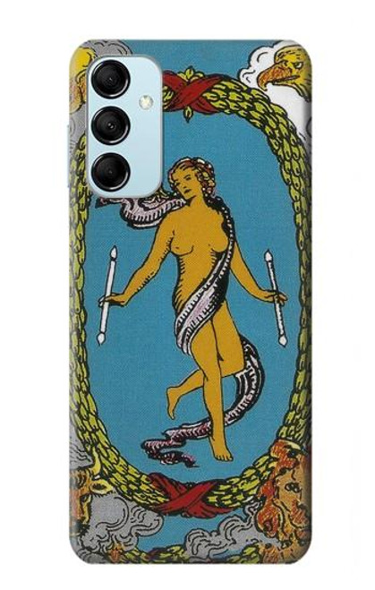 W3746 Tarot Card The World Funda Carcasa Case y Caso Del Tirón Funda para Samsung Galaxy M14