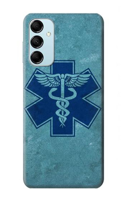 W3824 Caduceus Medical Symbol Funda Carcasa Case y Caso Del Tirón Funda para Samsung Galaxy M14