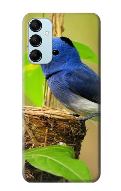 W3839 Bluebird of Happiness Blue Bird Funda Carcasa Case y Caso Del Tirón Funda para Samsung Galaxy M14