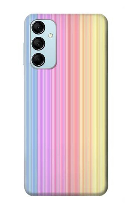 W3849 Colorful Vertical Colors Funda Carcasa Case y Caso Del Tirón Funda para Samsung Galaxy M14