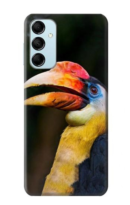 W3876 Colorful Hornbill Funda Carcasa Case y Caso Del Tirón Funda para Samsung Galaxy M14