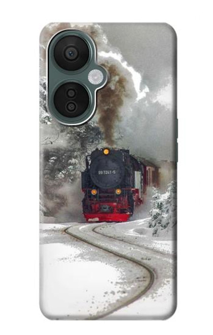 W1509 Steam Train Funda Carcasa Case y Caso Del Tirón Funda para OnePlus Nord CE 3 Lite, Nord N30 5G