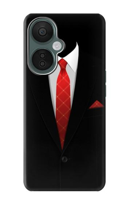W1805 Black Suit Funda Carcasa Case y Caso Del Tirón Funda para OnePlus Nord CE 3 Lite, Nord N30 5G