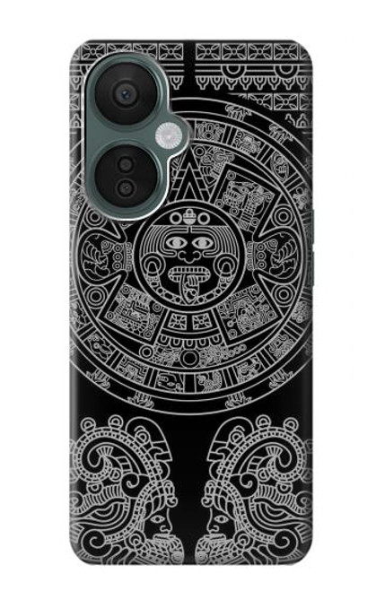 W1838 Mayan Pattern Funda Carcasa Case y Caso Del Tirón Funda para OnePlus Nord CE 3 Lite, Nord N30 5G