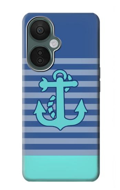 W2081 Nautical Anchor Funda Carcasa Case y Caso Del Tirón Funda para OnePlus Nord CE 3 Lite, Nord N30 5G